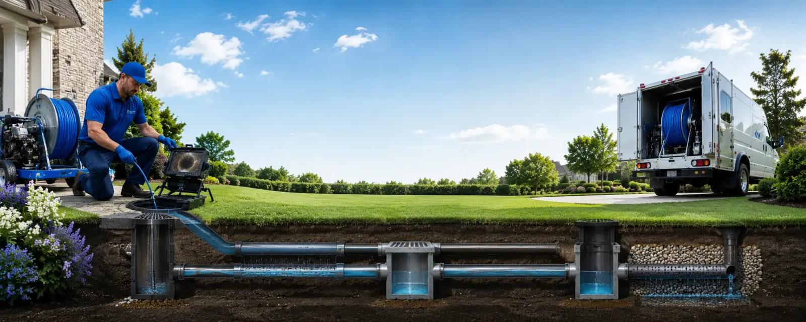 Outdoor drain cleaning information for Newell, PA